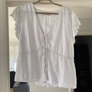 White blouse t-shirt A&F